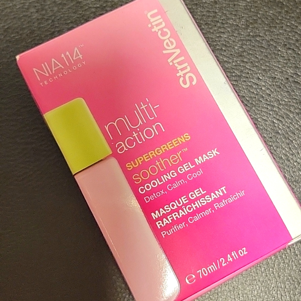 NIB StriVectin Multi Action Supregreens Soother Cooling Gel Mask 2.4 oz.